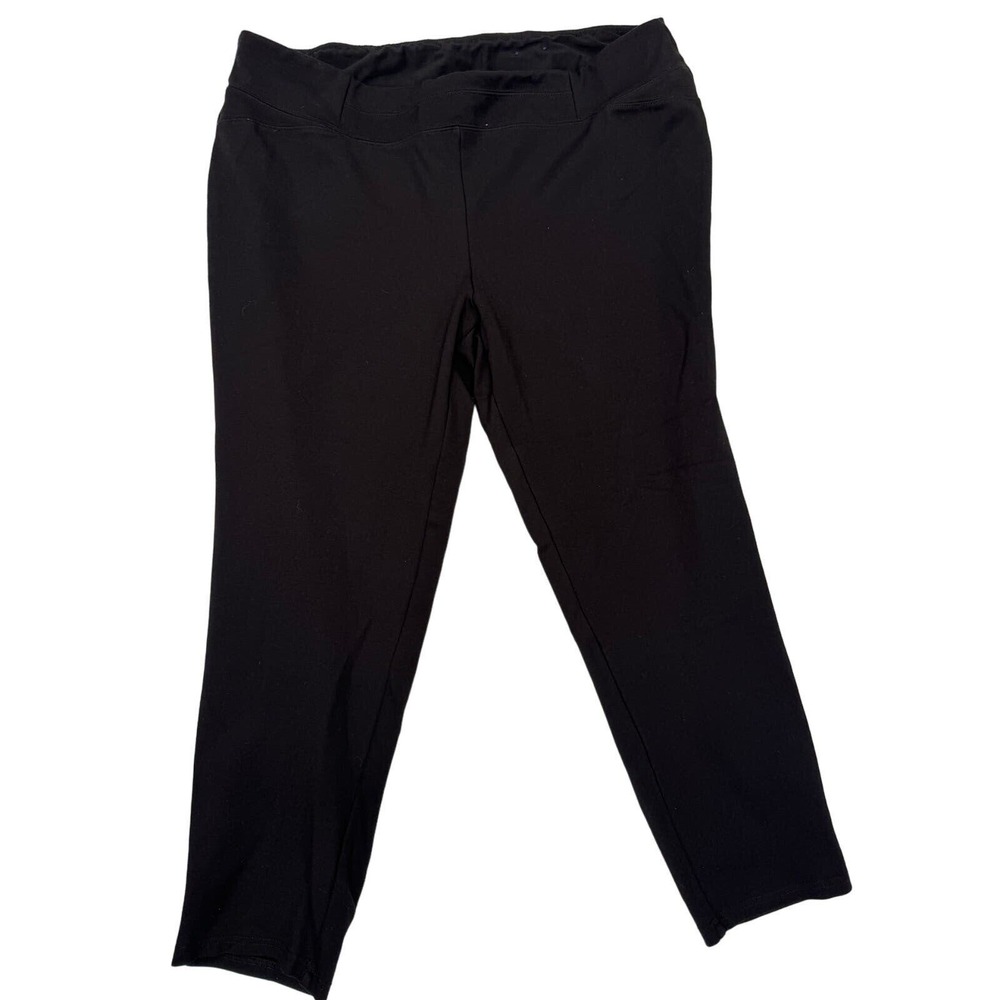 IZOD Black Stretch Cropped Pant Women's Size XL‎